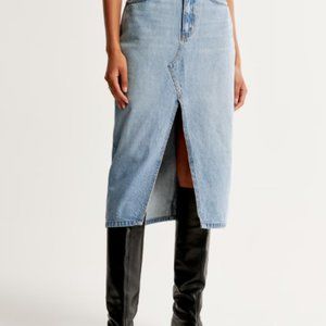 Abercrombie Denim Midi Skirt